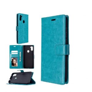 Hoesje geschikt voor Samsung Galaxy A11 hoesje bookcase - Turquoise
