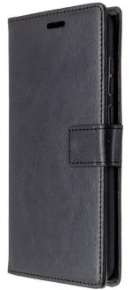 Hoesje geschikt voor Samsung Galaxy A11 hoesje bookcase - Zwart