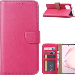 Hoesje geschikt voor Samsung Galaxy A12 - Bookcase Roze - portemonnee hoesje