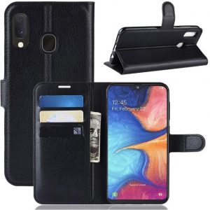 Hoesje geschikt voor Samsung Galaxy A20e Hoesje - Bookcase - Zwart