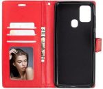 Hoesje geschikt voor Samsung Galaxy A21S hoesje - Bookcase rood