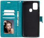Hoesje geschikt voor Samsung Galaxy A21S Hoesje - Bookcase Turquoise