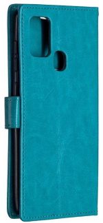 Hoesje geschikt voor Samsung Galaxy A21S Hoesje - Bookcase Turquoise