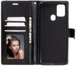 Hoesje geschikt voor Samsung Galaxy A21S Hoesje - Bookcase Zwart