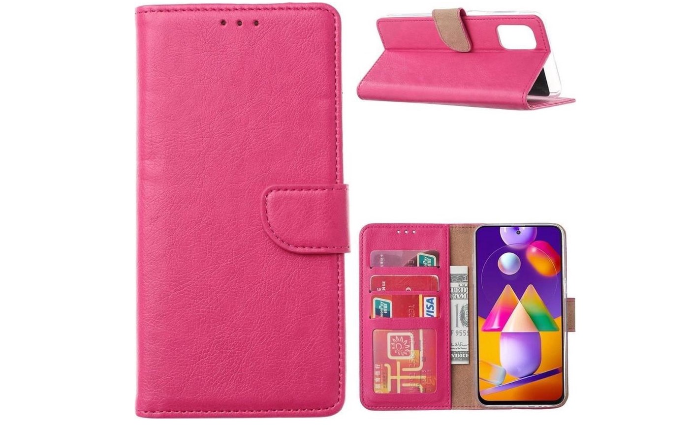 Hoesje geschikt voor Samsung Galaxy A32 - Bookcase Roze - portemonnee hoesje