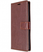 Hoesje geschikt voor Samsung Galaxy A41 hoesje book case bruin