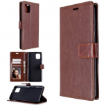Hoesje geschikt voor Samsung Galaxy A41 hoesje book case bruin