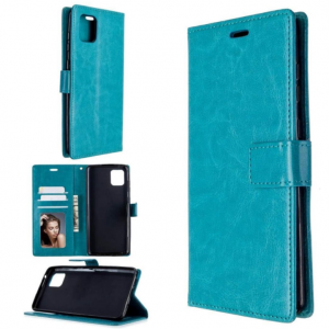 Hoesje geschikt voor Samsung Galaxy A41 hoesje book case turquoise