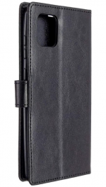 Hoesje geschikt voor Samsung Galaxy A41 hoesje book case zwart