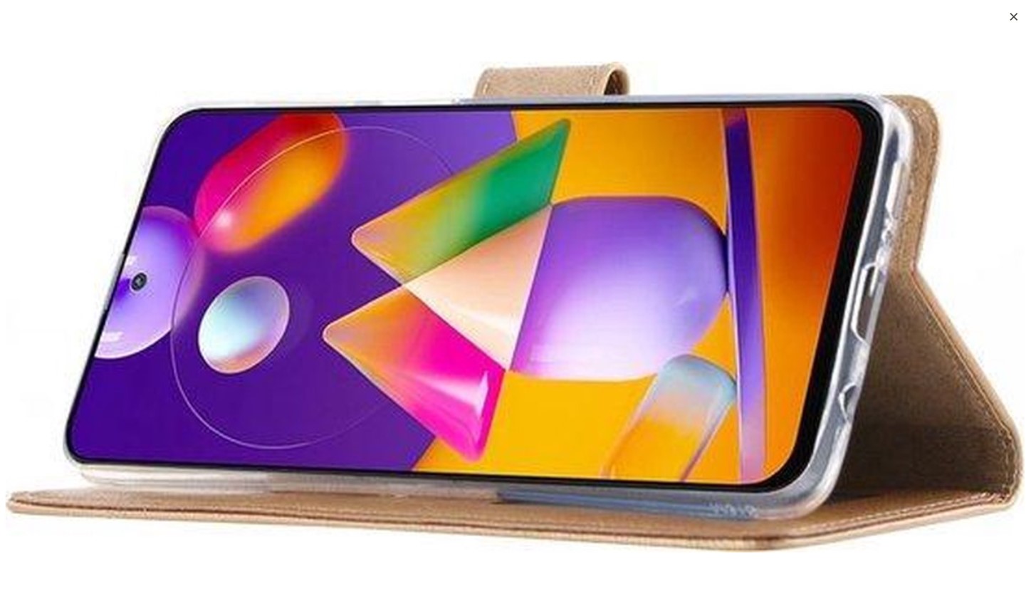 Hoesje geschikt voor Samsung Galaxy A42 - Bookcase Bruin - portemonnee hoesje