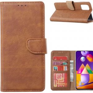 Hoesje geschikt voor Samsung Galaxy A42 - Bookcase Bruin - portemonnee hoesje