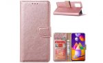 Hoesje geschikt voor Samsung Galaxy A42 - Bookcase Rose Goud - portemonnee hoesje