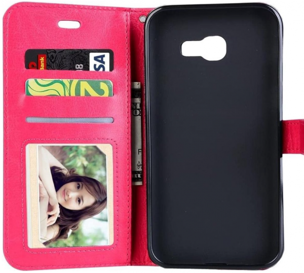 Hoesje geschikt voor Samsung Galaxy A5 (2017) / A520 hoesje book case roze