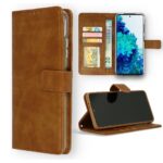 Hoesje geschikt voor Samsung Galaxy A52 - Bookcase Bruin - portemonnee hoesje