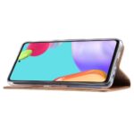 Hoesje geschikt voor Samsung Galaxy A52 - Bookcase Goud - portemonnee hoesje