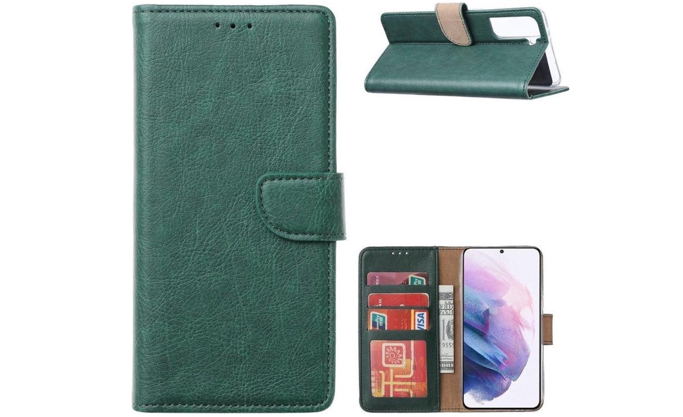 Hoesje geschikt voor Samsung Galaxy A52 - Bookcase Groen - portemonnee hoesje