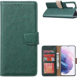 Hoesje geschikt voor Samsung Galaxy A72 - Bookcase Groen - portemonnee hoesje
