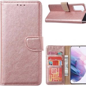 Hoesje geschikt voor Samsung Galaxy A72 - Bookcase Rose Goud - portemonnee hoesje