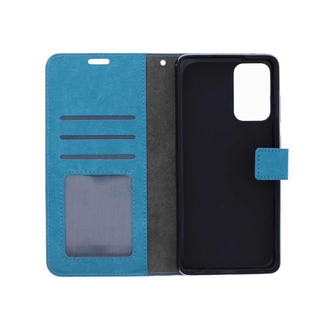Hoesje geschikt voor Samsung Galaxy A72 - Bookcase Turquoise - portemonnee hoesje