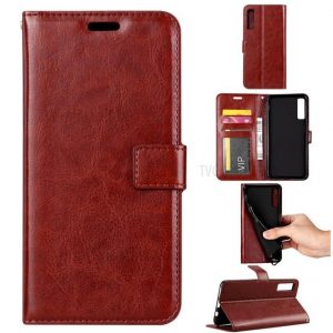 Hoesje geschikt voor Samsung Galaxy A9 (2018) - Bookcase Bruin - portemonnee hoesje