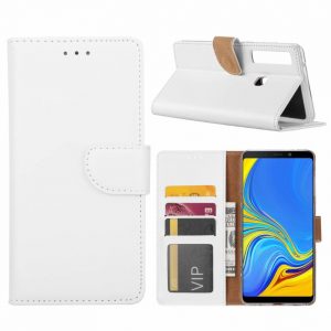 Hoesje geschikt voor Samsung Galaxy A9 (2018) - Bookcase Wit - portemonnee hoesje