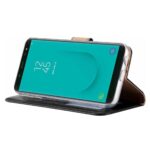 Hoesje geschikt voor Samsung Galaxy J6+ (2018) - Bookcase Zwart - portemonnee hoesje