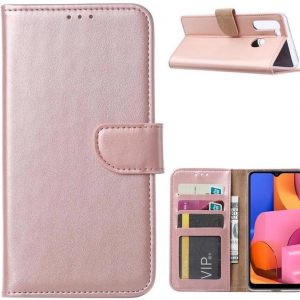 Hoesje geschikt voor Samsung Galaxy M11 - Bookcase Rose Goud - portemonnee hoesje