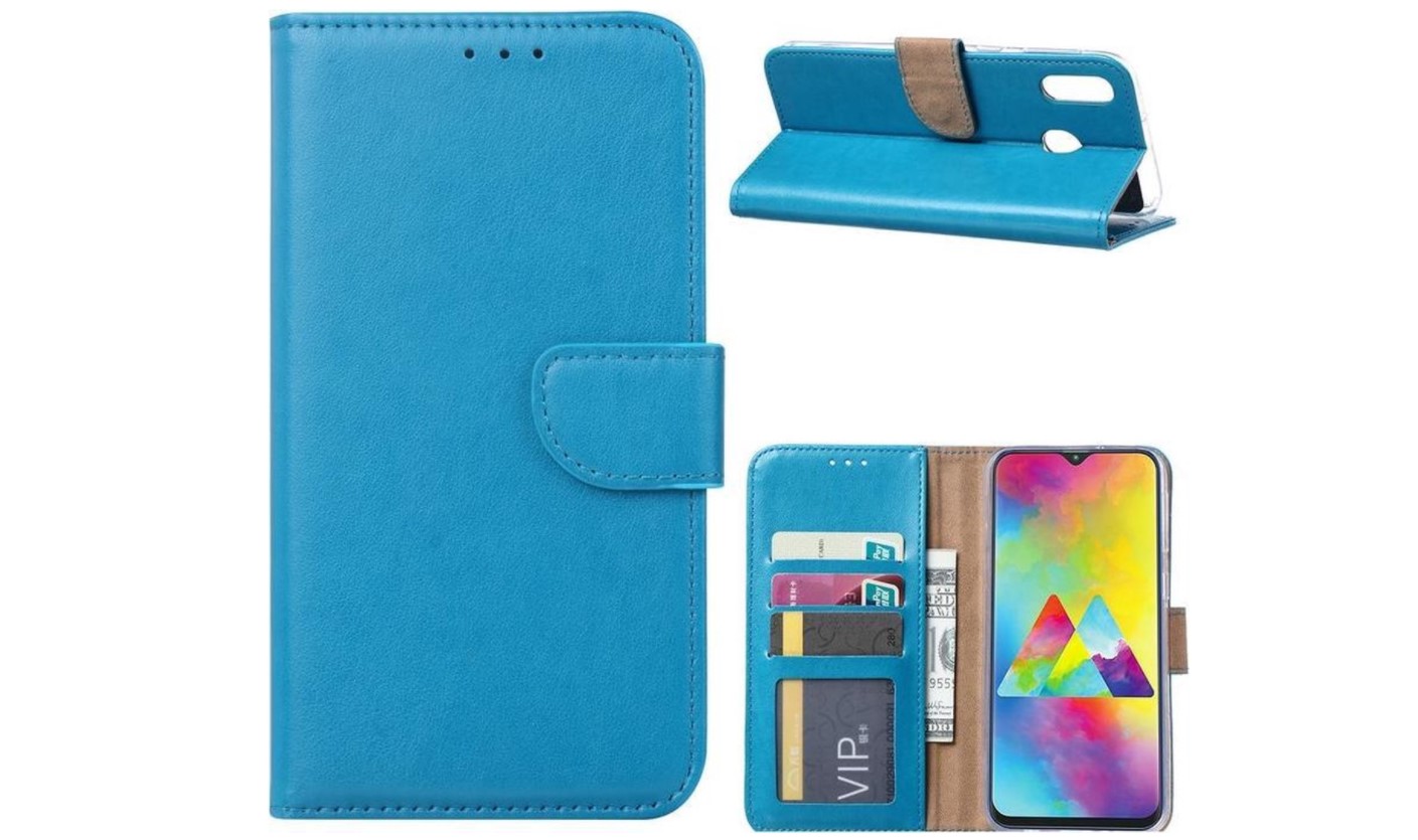 Hoesje geschikt voor Samsung Galaxy M20 Power - Bookcase Turquoise - portemonnee hoesje
