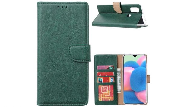 Hoesje geschikt voor Samsung Galaxy M21 - Bookcase Groen - portemonnee hoesje