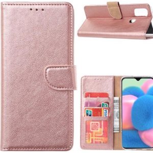 Hoesje geschikt voor Samsung Galaxy M21 - Bookcase Rose Goud - portemonnee hoesje