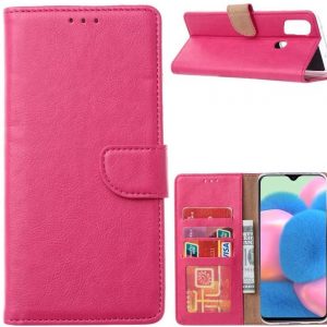 Hoesje geschikt voor Samsung Galaxy M21 - Bookcase Roze - portemonnee hoesje
