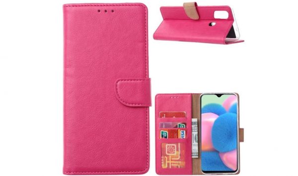 Hoesje geschikt voor Samsung Galaxy M21 - Bookcase Roze - portemonnee hoesje