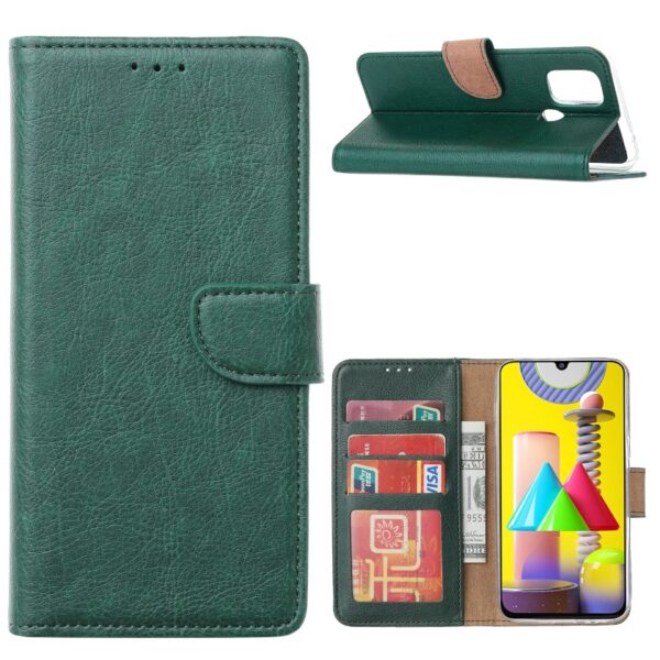 Hoesje geschikt voor Samsung Galaxy M31 - Bookcase Groen - portemonnee hoesje