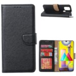 Hoesje geschikt voor Samsung Galaxy M31 - Bookcase Zwart - portemonnee hoesje