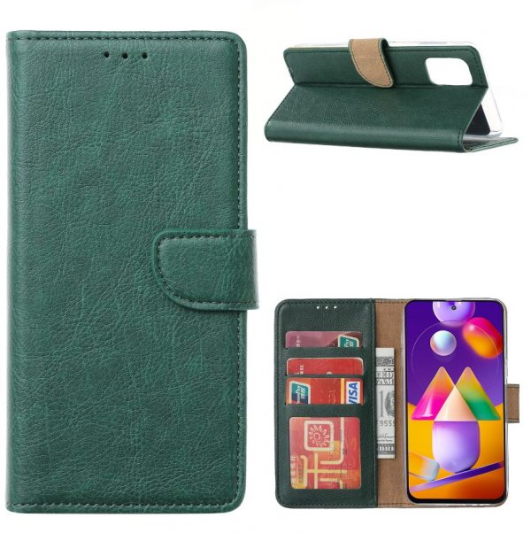 Hoesje geschikt voor Samsung Galaxy M31s - Bookcase Groen - portemonnee hoesje