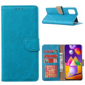 Hoesje geschikt voor Samsung Galaxy M31s - Bookcase Turquoise - portemonnee hoesje