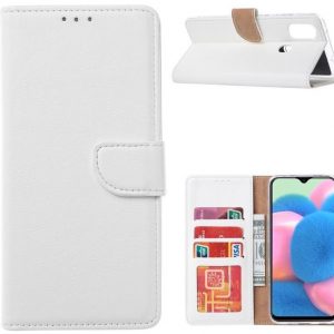 Hoesje geschikt voor Samsung Galaxy M31s - Bookcase Wit - portemonnee hoesje
