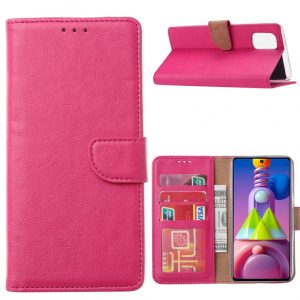 Hoesje geschikt voor Samsung Galaxy M51 - Bookcase Roze - portemonnee hoesje