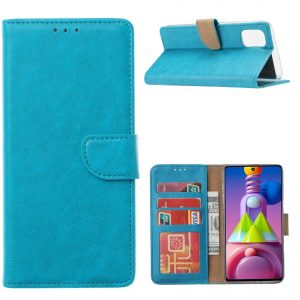 Hoesje geschikt voor Samsung Galaxy M51 - Bookcase Turquoise - portemonnee hoesje
