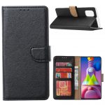Hoesje geschikt voor Samsung Galaxy M51 - Bookcase Zwart - portemonnee hoesje