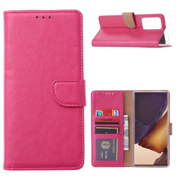 Hoesje geschikt voor Samsung Galaxy Note 20 Ultra - Bookcase Roze - portemonnee hoesje