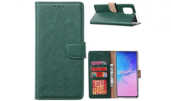 Hoesje geschikt voor Samsung Galaxy S10 Lite 2020 - Bookcase Groen - portemonee hoesje