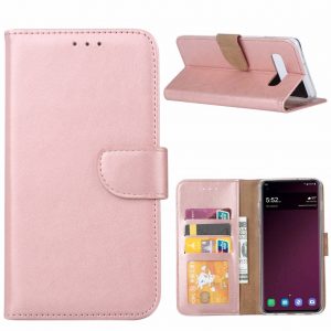 Hoesje geschikt voor Samsung Galaxy S10+ Portemonnee hoesje Rose Goud