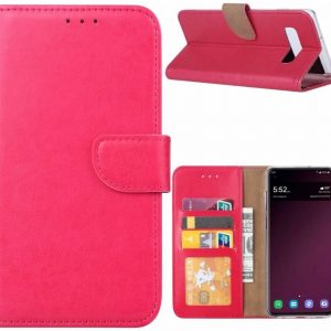 Hoesje geschikt voor Samsung Galaxy S10E - Bookcase Roze - portemonnee hoesje