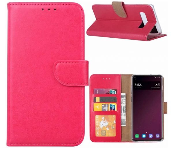 Hoesje geschikt voor Samsung Galaxy S10E - Bookcase Roze - portemonnee hoesje
