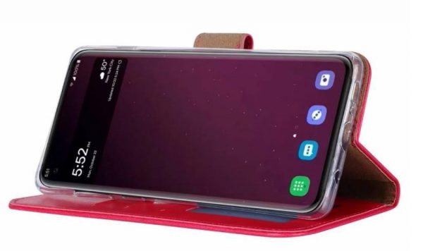 Hoesje geschikt voor Samsung Galaxy S10E - Bookcase Roze - portemonnee hoesje