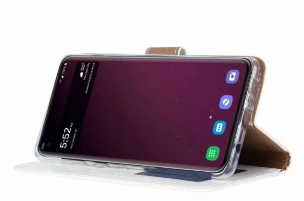 Hoesje geschikt voor Samsung Galaxy S10E - Bookcase Wit - portemonnee hoesje
