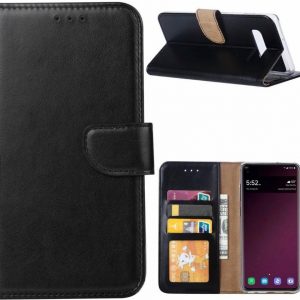 Hoesje geschikt voor Samsung Galaxy S10E - Bookcase Zwart - portemonnee hoesje