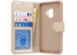 Hoesje geschikt voor Samsung Galaxy S9+ Portemonnee hoesje - Goud