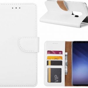 Hoesje geschikt voor Samsung Galaxy S9+ Portemonnee hoesje - Wit